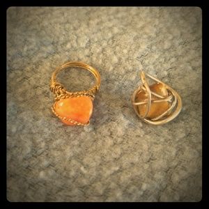 Vintage Handmade Stone Rings